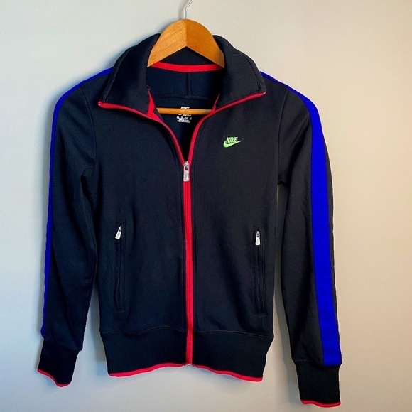 Nike Sportswear Women's Black Athletic Performance Zip-up Jacket Size‎ X-small - Picture 1 of 12